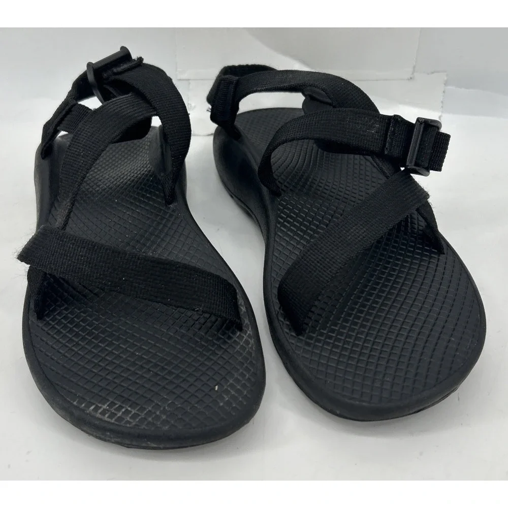 Chaco Z1 Classic Strappy Adjustable Sandals Black Women's Size 8